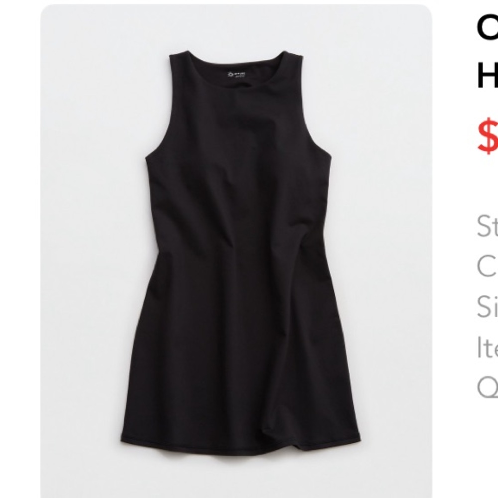 New Elegant Black Sleeveless Mini Dress